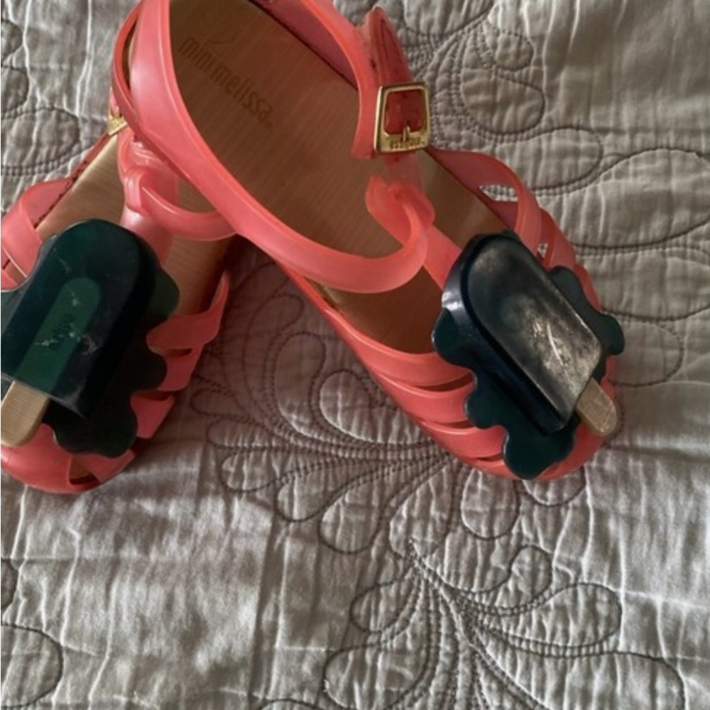 Mini Melissa Pink Melting Popsicle Toddler Girl Shoes - Picture 5 of 6